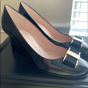 Black Kate Spade Wedges